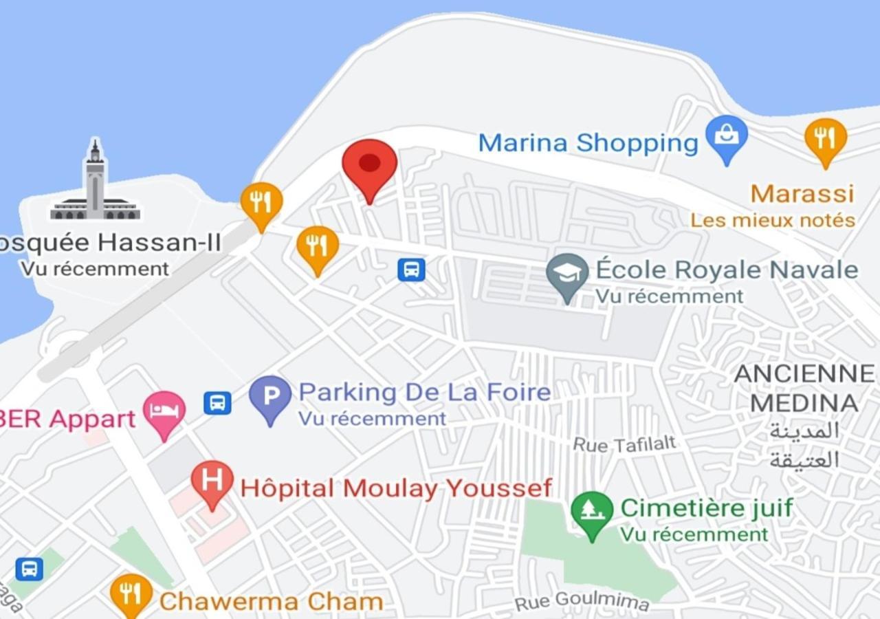 Modern Apartment Opposite The Hassan2 Mosque, Very Well Equipped And Stylish, 85 M2 With Gym And Direct Sea View With Underground Garage , Prohibits Unmarried Couples Of Arab Origin Casablanca Exterior foto